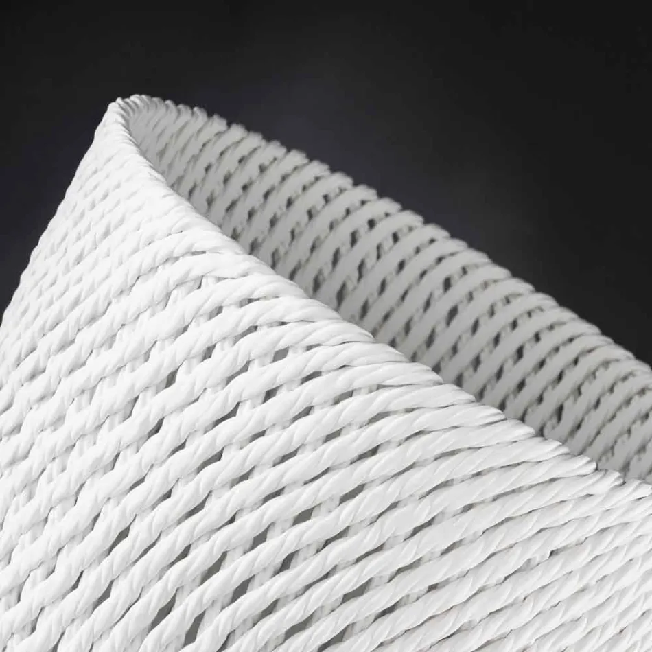 Ręcznie robiony ceramiczny wazon z tkanym wątkiem Made in Italy - Napoleon Viadurini