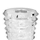 Oryginalny wazon kryształowy z luksusowymi pierścieniami Made in Italy - Mexto Viadurini