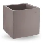 Wazon w kolorowym kształcie sześciennego polietylenu Made in Italy - Tonello Viadurini