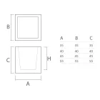 Wazon w kolorowym kształcie sześciennego polietylenu Made in Italy - Tonello Viadurini