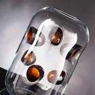 Wazon ze szkła dmuchanego Murano z kolorowymi detalami Made in Italy - Trapani Viadurini