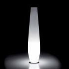 Wazon świecący na zewnątrz ze światłem LED z polietylenu Made in Italy - Nadai Viadurini