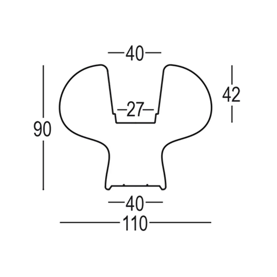 Zewnętrzny świecący wazon z polietylenu ze światłem LED Made in Italy - Boba Viadurini