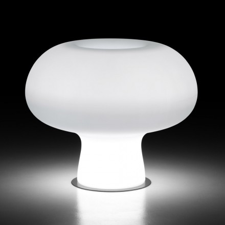 Zewnętrzny świecący wazon z polietylenu ze światłem LED Made in Italy - Boba Viadurini