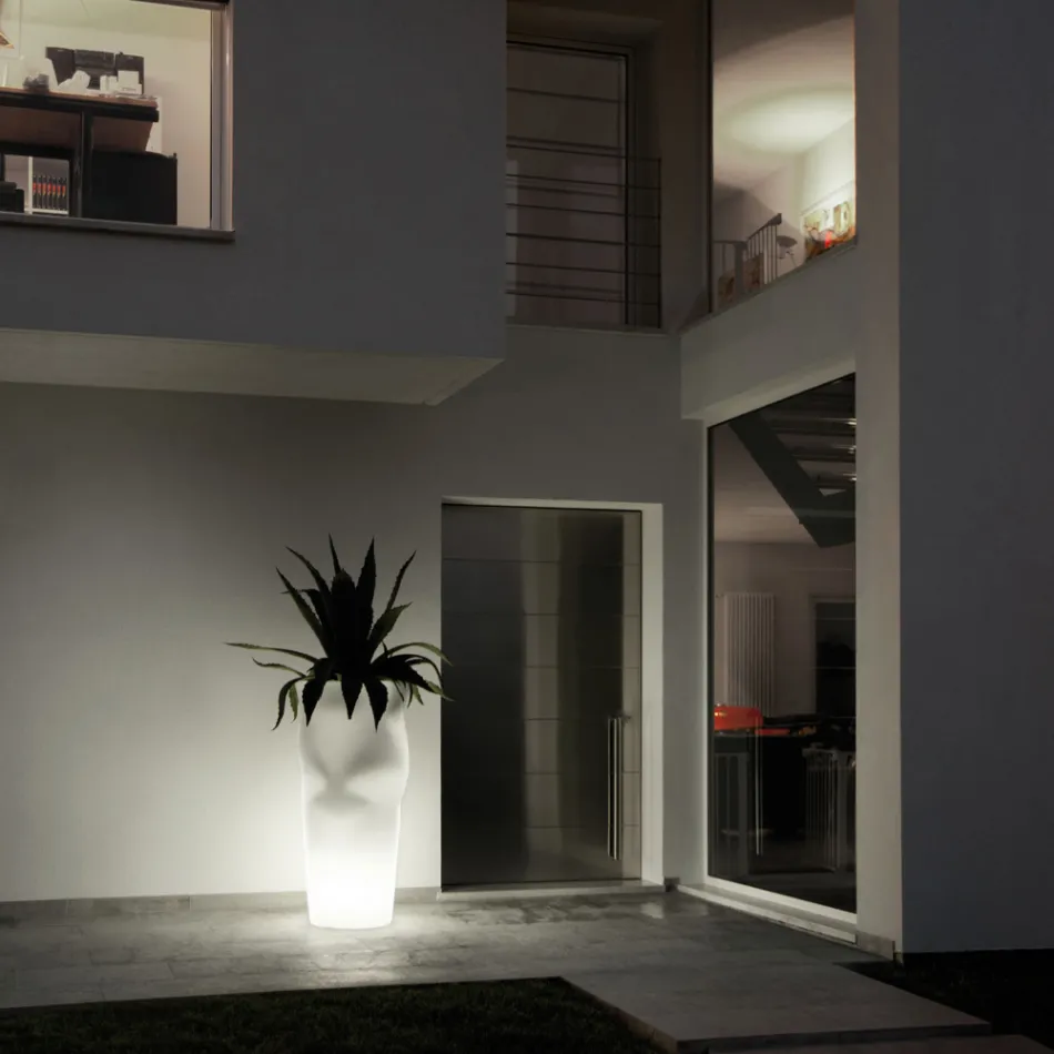 Jasny wazon zewnętrzny z nieprzezroczystego polietylenu Made in Italy - Proud Viadurini