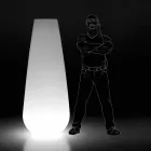 Świecący wazon do projektowania na zewnątrz z polietylenu Wyprodukowano we Włoszech - Menea Viadurini