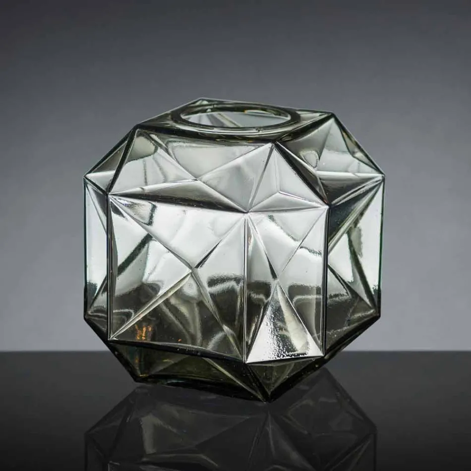Nowoczesny szklany wazon do wnętrz wykonany ręcznie we Włoszech - Eagle Viadurini