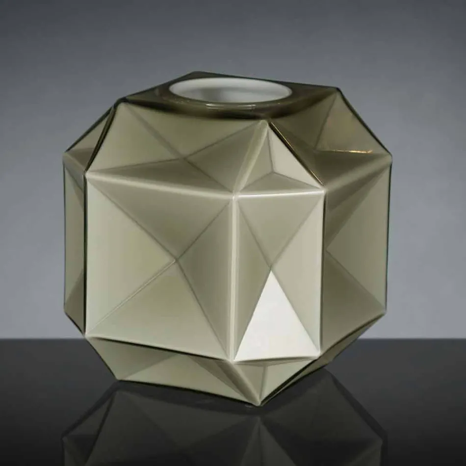 Nowoczesny szklany wazon do wnętrz wykonany ręcznie we Włoszech - Eagle Viadurini