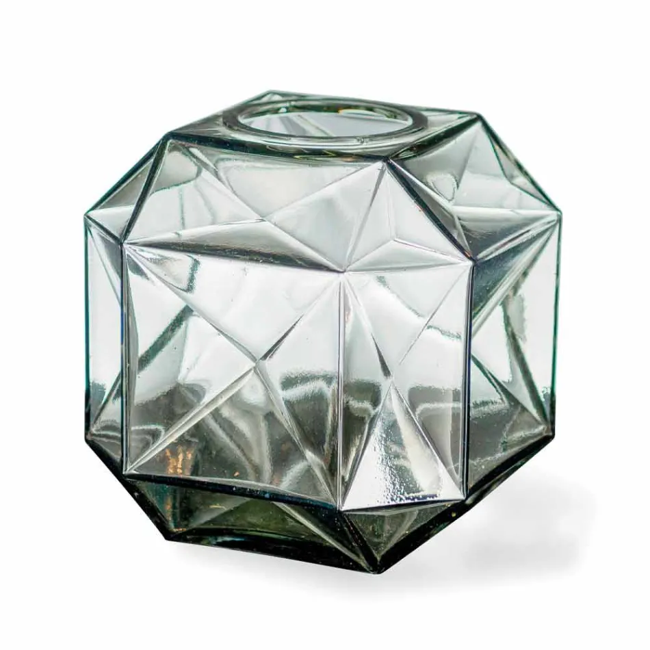 Nowoczesny szklany wazon do wnętrz wykonany ręcznie we Włoszech - Eagle Viadurini