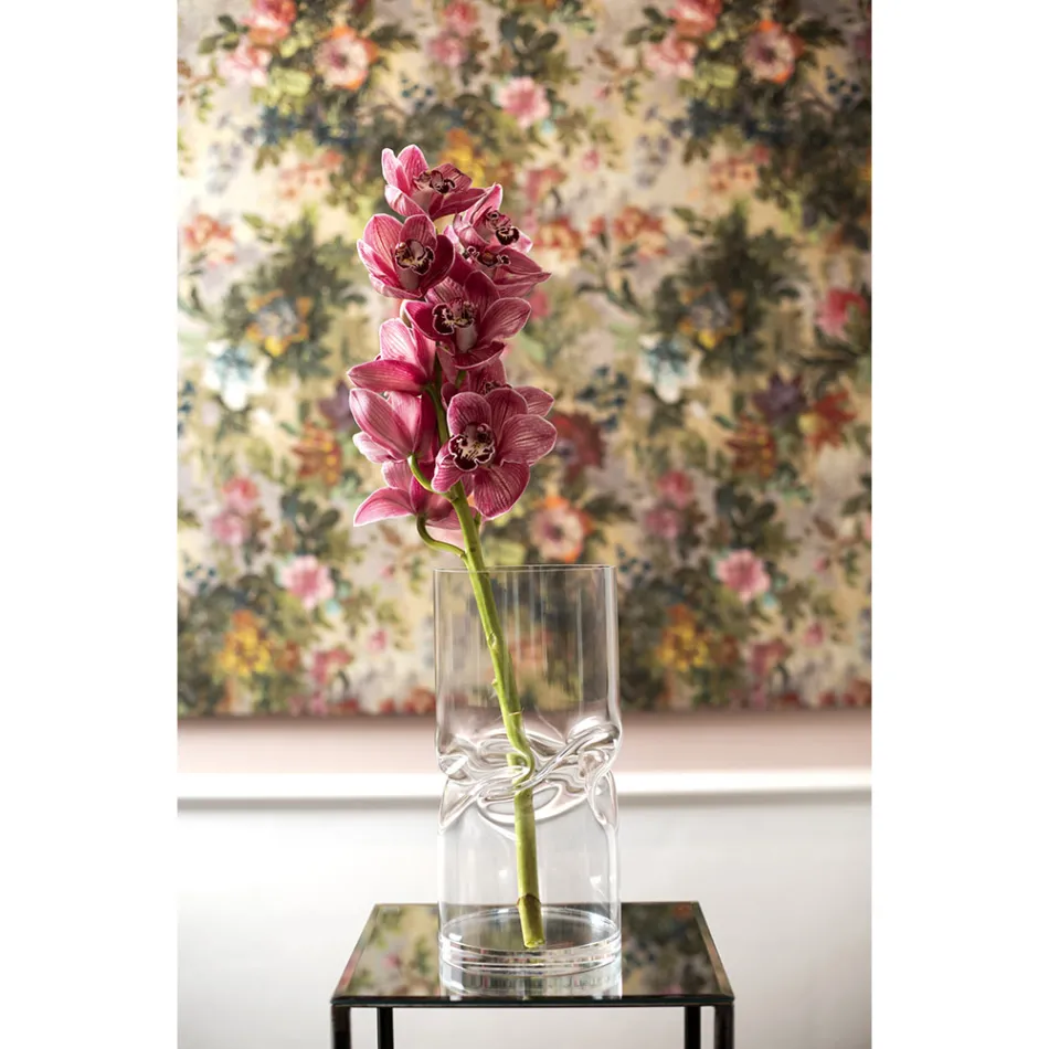 Nowoczesny skręcony akrylowy kryształowy wazon Różne wykończenia - papieros Viadurini