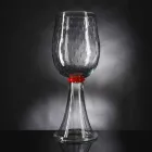 Nowoczesny przezroczysty wazon ze szkła Murano z dmuchanego szkła Made in Italy - Copernicus Viadurini