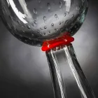 Nowoczesny przezroczysty wazon ze szkła Murano z dmuchanego szkła Made in Italy - Copernicus Viadurini