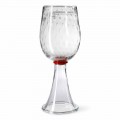 Nowoczesny przezroczysty wazon ze szkła Murano z dmuchanego szkła Made in Italy - Copernicus