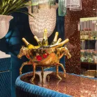 Ozdobny wazon do wnętrz z białej ceramiki lub 24-karatowego złota Made in Italy - Jacky Viadurini