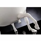 Ozdobny wazon do wnętrz z białej ceramiki lub 24-karatowego złota Made in Italy - Jacky Viadurini