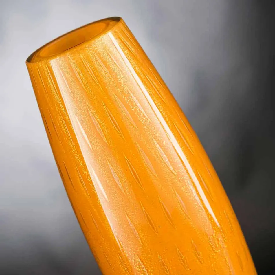 Ozdobny wazon z kolorowego dmuchanego szkła Murano Made in Italy - Asper Viadurini