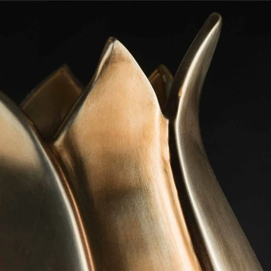 Nowoczesny wazon ozdobny z kolorowej ceramiki ręcznie robiony we Włoszech - Onyks Viadurini