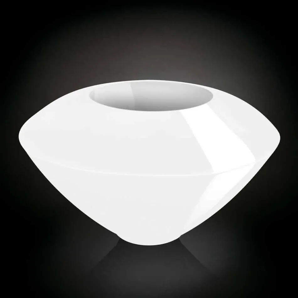 Nowoczesny wazon ozdobny z kolorowego polietylenu Made in Italy - Timber Viadurini