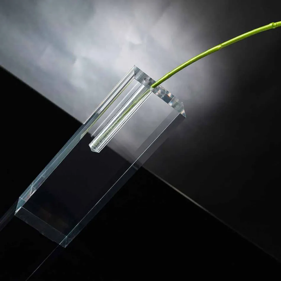 Nowoczesny przezroczysty wazon z pleksiglasu Made in Italy - Unique Viadurini