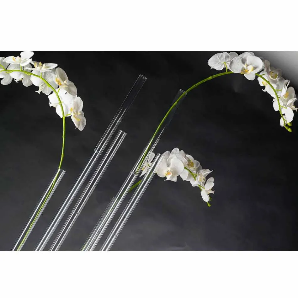 Przezroczysty wazon z pleksiglasu Made in Italy - Fortunato Viadurini