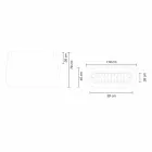 Biały design Wazon do wnętrz lub na zewnątrz w trzech rozmiarach, 2 sztuki - Pandora od Myyour Viadurini