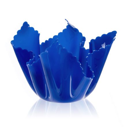 Recyklingowy drapowany kolorowy wazon z pleksi 2 sztuki 2 rozmiary - Gabria Viadurini
