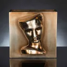 Nowoczesny prostokątny wazon z kolorowej ceramiki ręcznie robiony we Włoszech - Lucas Viadurini