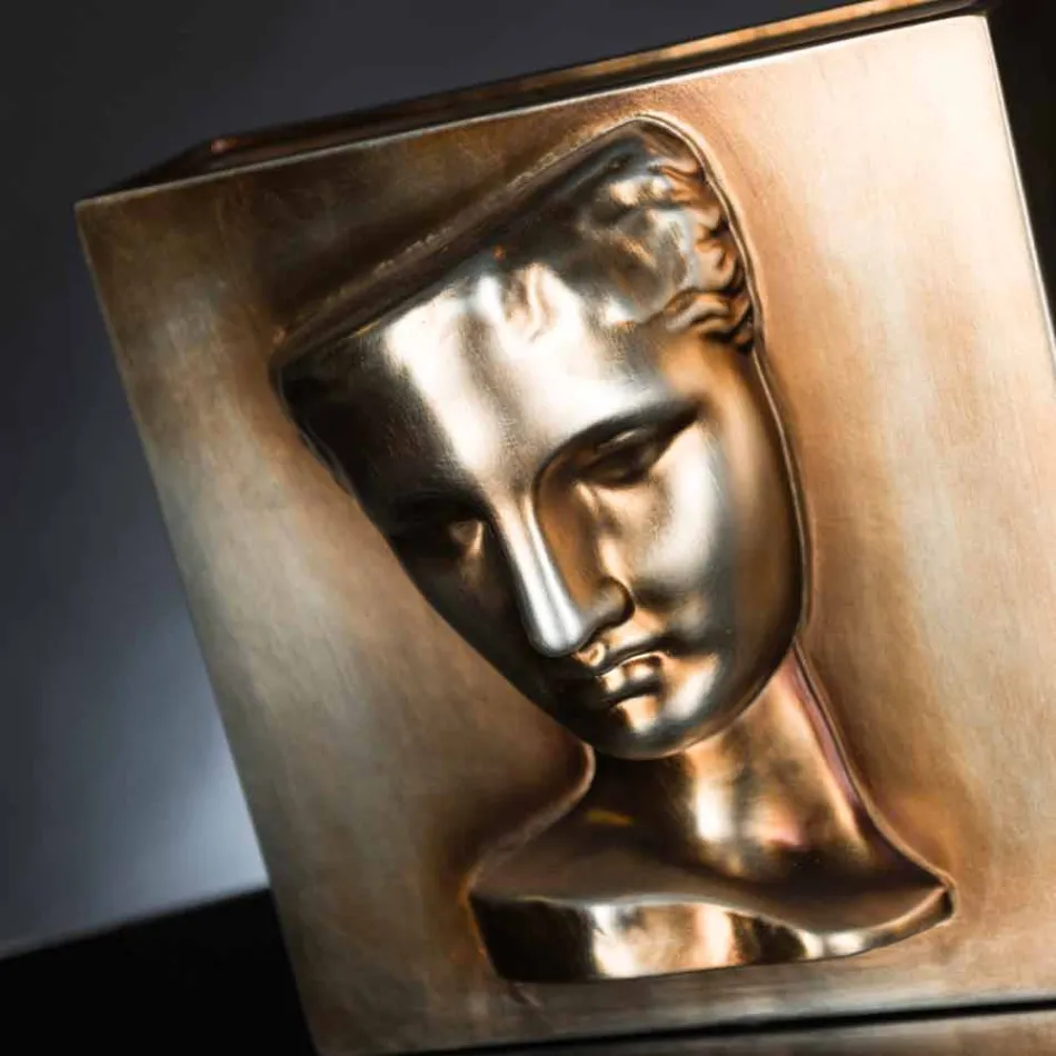 Nowoczesny prostokątny wazon z kolorowej ceramiki ręcznie robiony we Włoszech - Lucas Viadurini