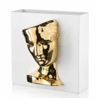 Nowoczesny prostokątny wazon z kolorowej ceramiki ręcznie robiony we Włoszech - Lucas Viadurini