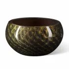 Okrągły wazon wewnętrzny z kolorowego szkła Murano Made in Italy - Asper Viadurini