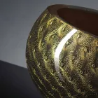 Okrągły wazon wewnętrzny z kolorowego szkła Murano Made in Italy - Asper Viadurini