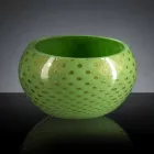 Okrągły wazon wewnętrzny z kolorowego szkła Murano Made in Italy - Asper Viadurini