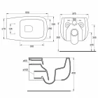Nowoczesny, biały ceramiczny wazon zawieszany Gaiola, wyprodukowany we Włoszech Viadurini