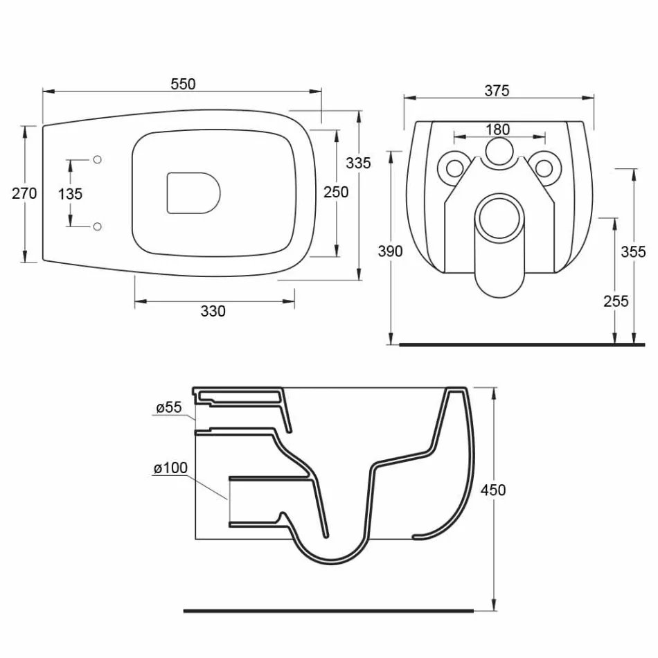 Nowoczesny, biały ceramiczny wazon zawieszany Gaiola, wyprodukowany we Włoszech Viadurini