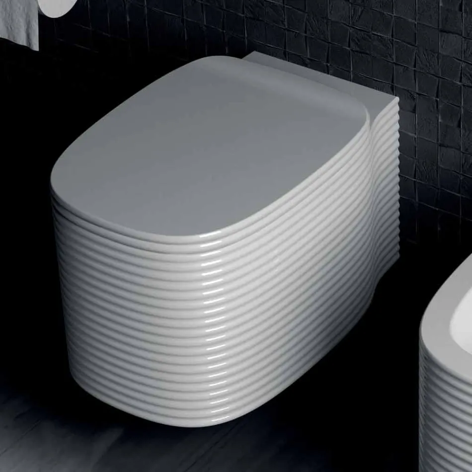 Wiszący ceramiczny wazon o nowoczesnym designie wykonany we Włoszech, Hamlet Viadurini