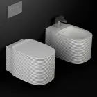 Wiszący ceramiczny wazon o nowoczesnym designie wykonany we Włoszech, Hamlet Viadurini