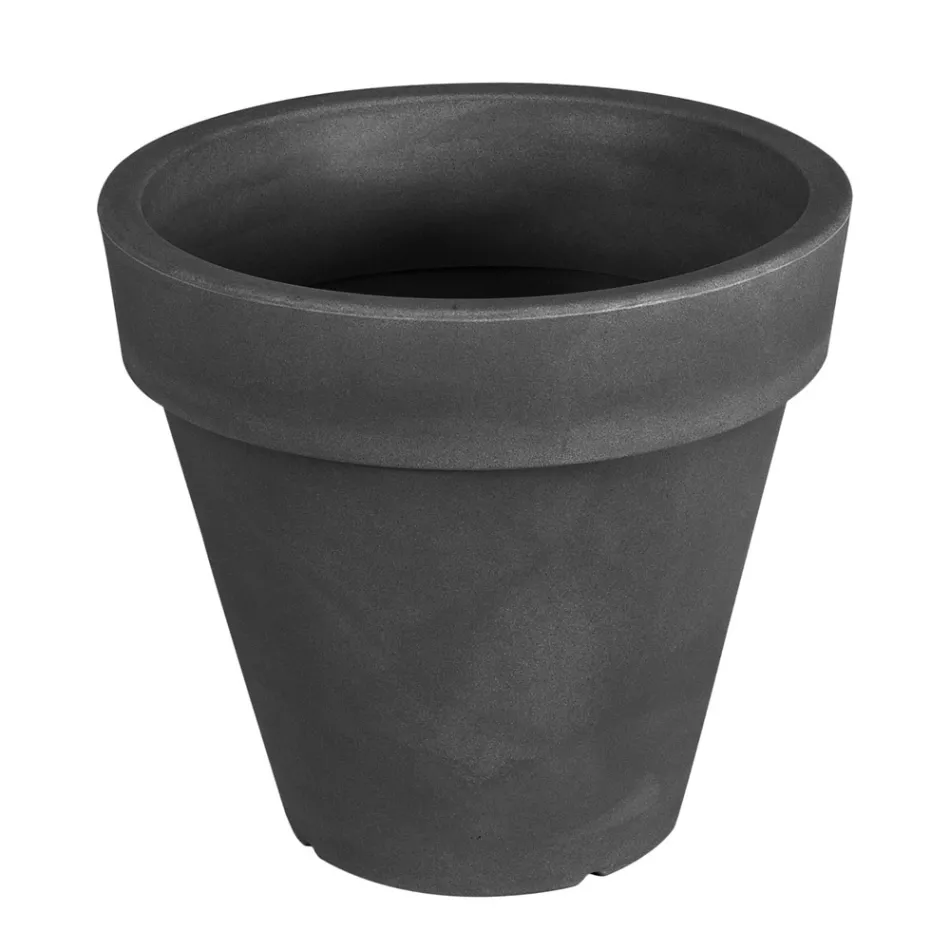 Okrągły kolorowy wazon ogrodowy lub z oświetleniem Made in Italy - Avanas Viadurini