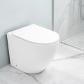 Aralia White Ceramic Toaleta Cyklonowa montowana na podłodze z deską sedesową o cichym opadaniu