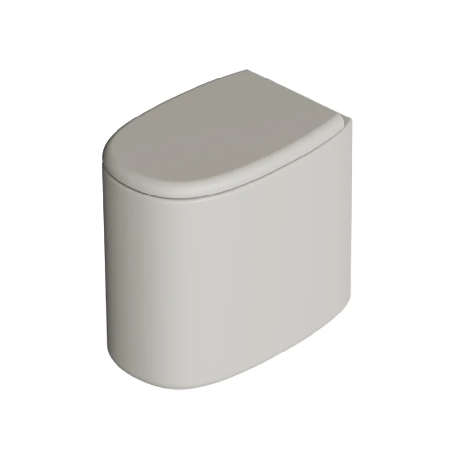 Stojąca ceramiczna miska ustępowa w różnych kolorach, wyprodukowana we Włoszech - Dziewczynka Viadurini