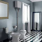 Ceramiczny wazon podłogowy z kasetą Made in Italy - Marwa Viadurini