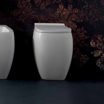 Biały ceramiczny wazon WC z nowoczesnym wzornictwem Gais, wyprodukowany we Włoszech