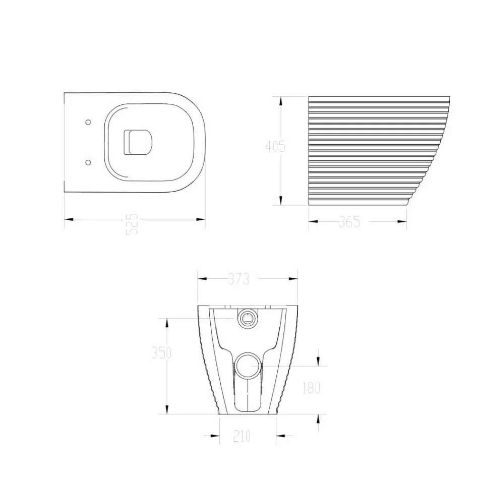 Biała lub barwna ceramiczna waza Trabia Design Viadurini