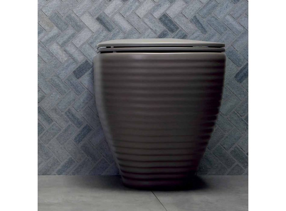 Biała lub barwna ceramiczna waza Trabia Design Viadurini