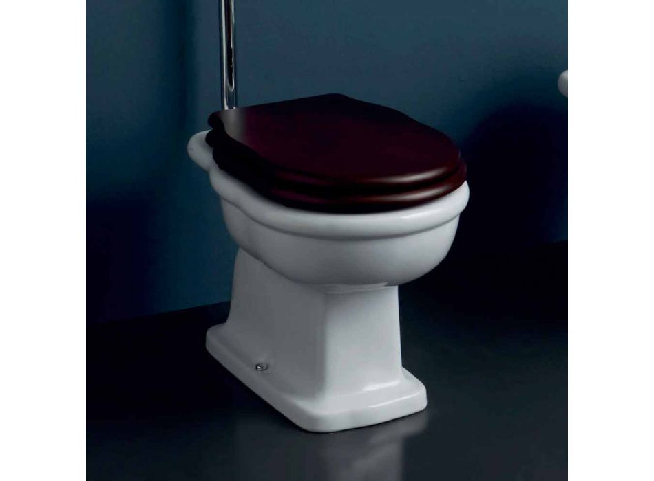 Nowoczesna ceramiczna toaleta z gniazdkiem ściennym w stylu Viadurini