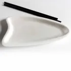 Ręcznie robiona taca kuchenna z białego marmuru Carrara Made in Italy - Portos Viadurini