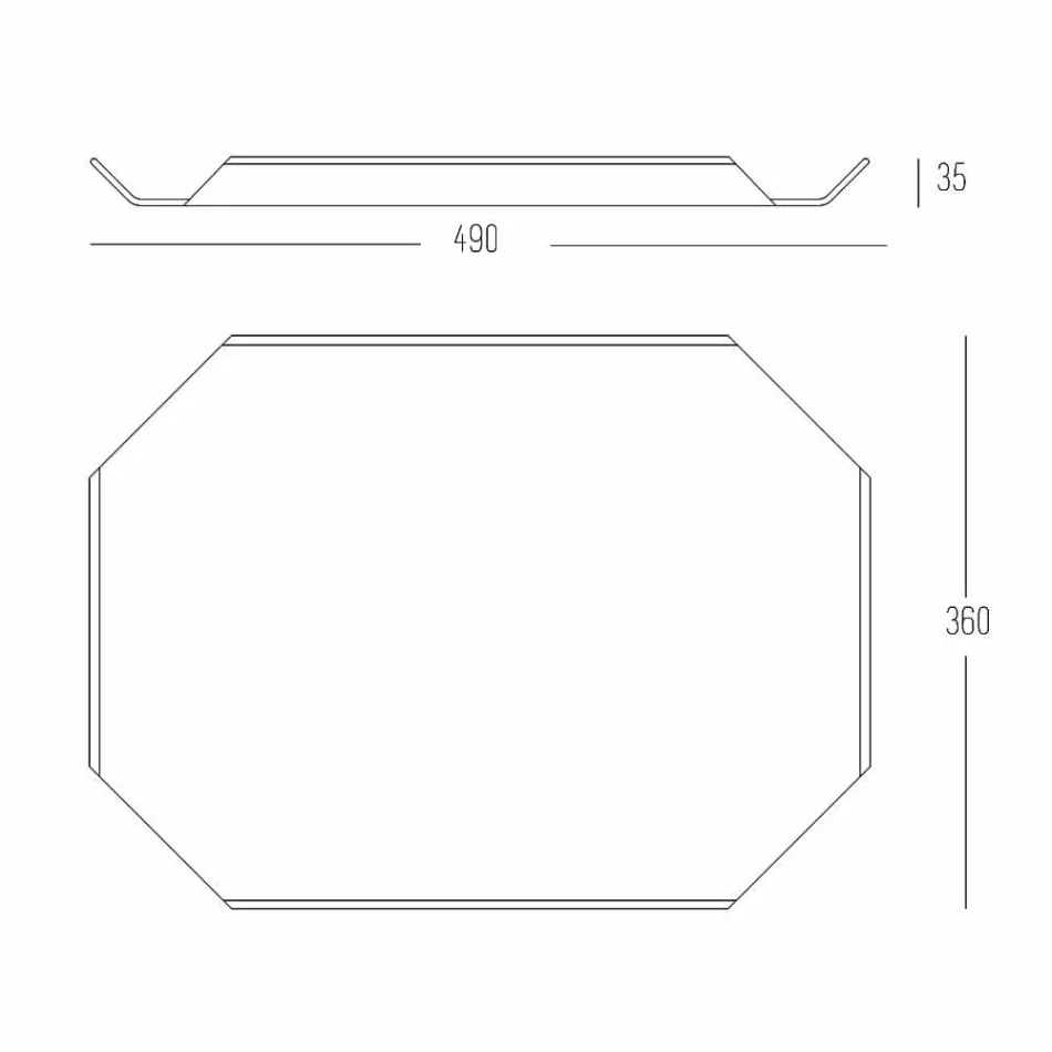 Deska do krojenia w kuchni z białego Corianu Elegancki prostokątny design - Ivanova Viadurini