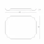 Elegancka taca kuchenna z białej prostokątnej deski do krojenia Corian - Ivanova Viadurini