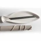 Taca kuchenna z białego marmuru Carrara ręcznie robiona we Włoszech - Fish Viadurini