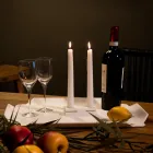 Prostokątna taca kuchenna w jakości białego Corianu Made in Italy - Ivanova Viadurini