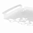 Biała, beżowa lub z kości słoniowej żelazna taca do serwowania Made in Italy - Leiden Viadurini